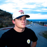 "STEAMBOAT SPRINGS" | CANVAS A-FRAME HAT (NAVY & CREAM)