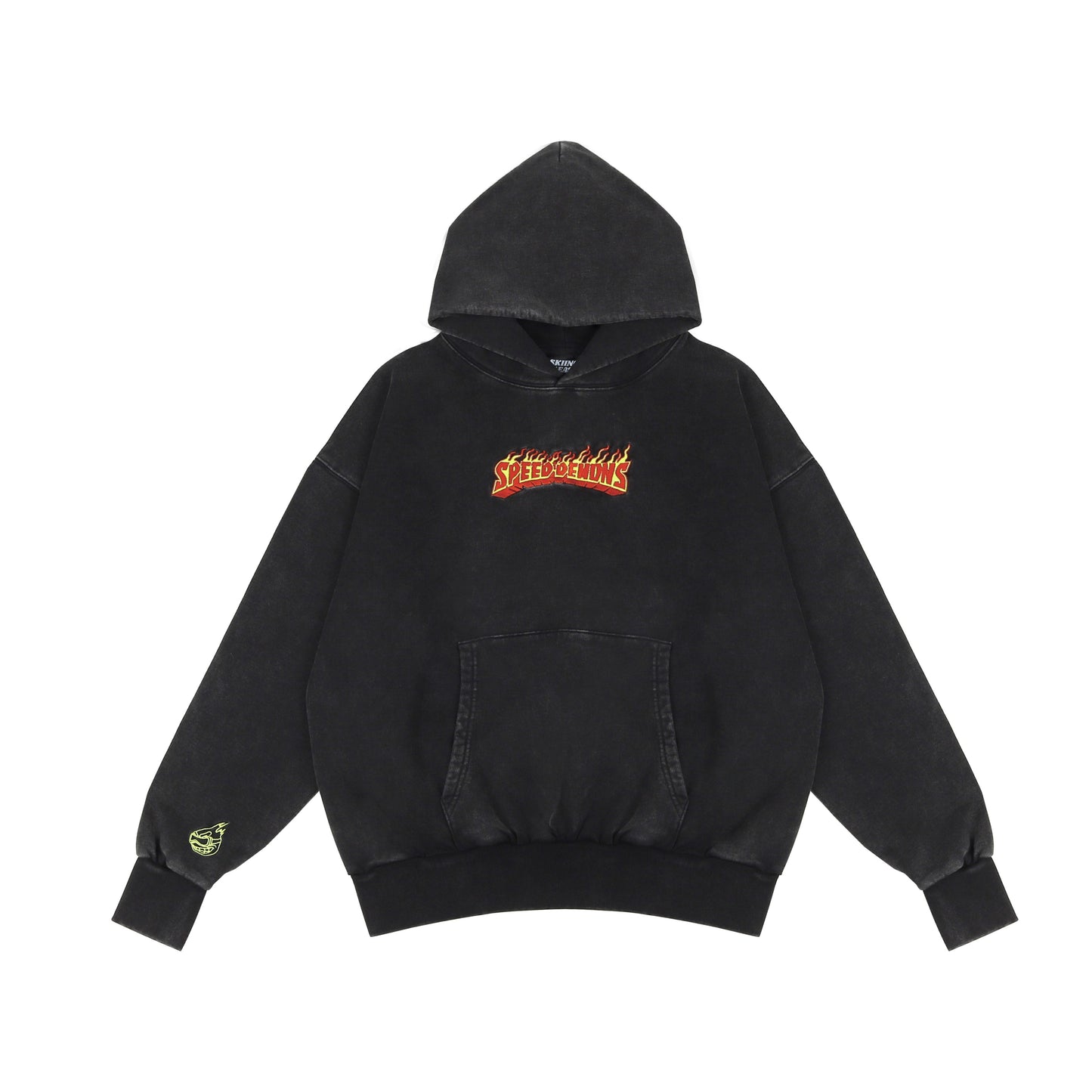 "SPEED DEMONS" | HEAVY-WEIGHT HOODIE (VINTAGE BLACK)