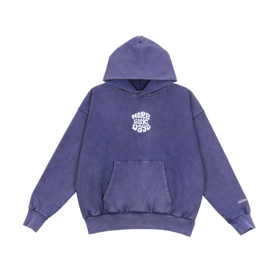 EMBROIDERED "MORE SICK DAYS" | HEAVY-WEIGHT HOODIE (Vintage Purple)